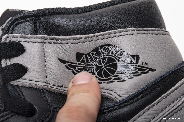 OG 555088-013 Shadow High Black Retro 1 Gray  Jordan Air 1001